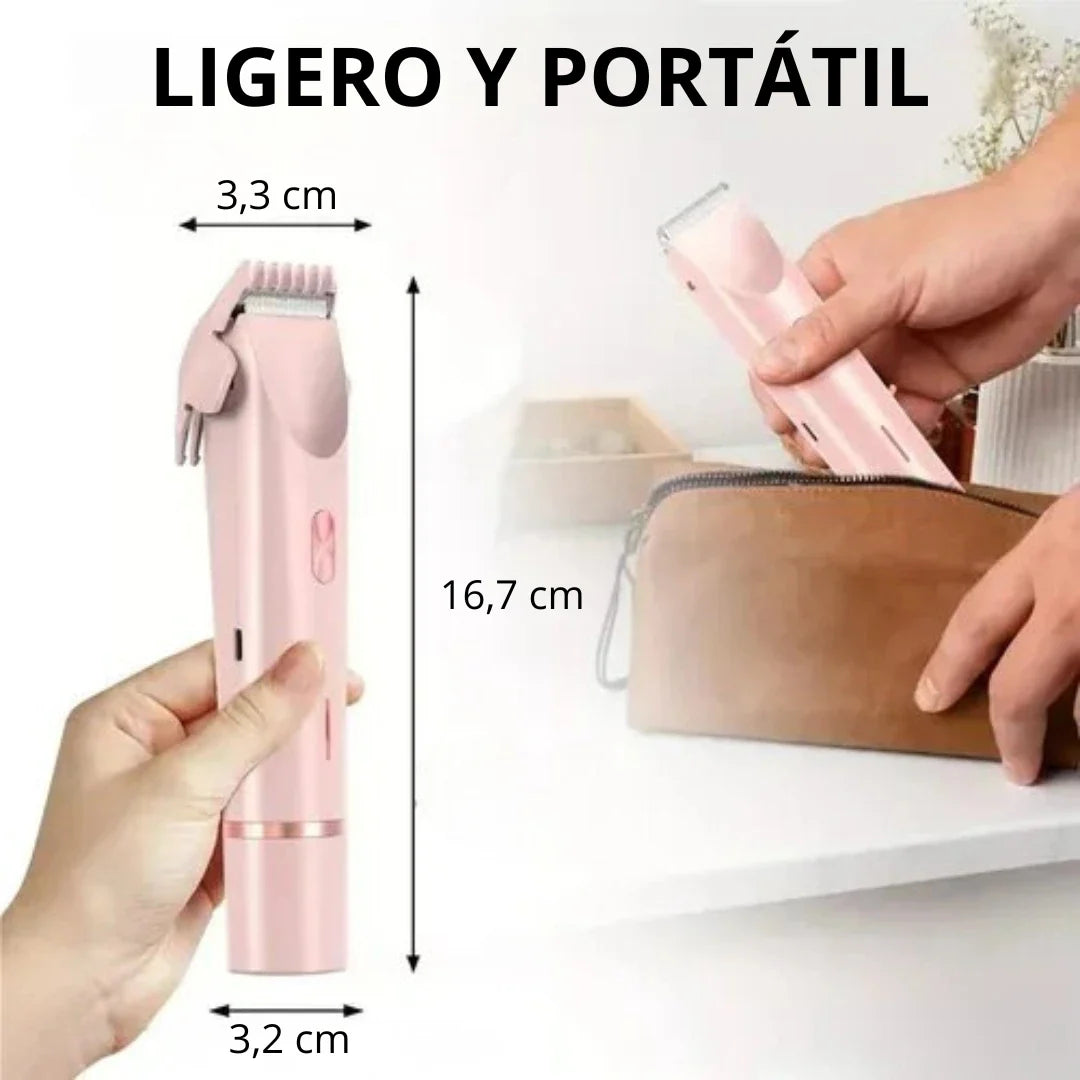 DEPILADORA ZENTORA™ 2 EN 1 IMPERMEABLE: ¡SU PIEL SUAVECITA SIN DOLOR, MAE! 🌸✨