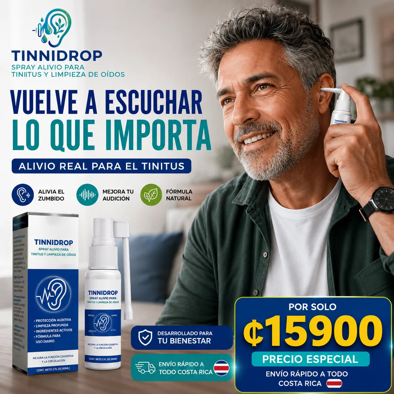 TINNIDROP - Spray para calmar el Tinnitus