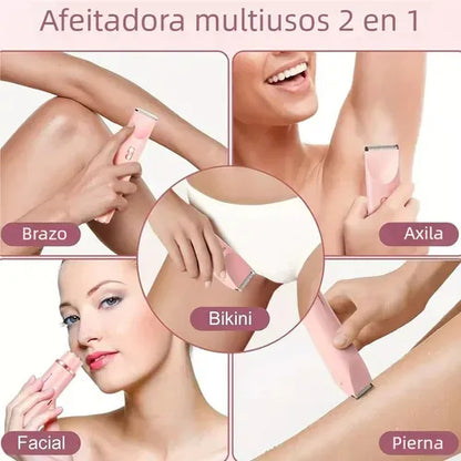 DEPILADORA ZENTORA™ 2 EN 1 IMPERMEABLE: ¡SU PIEL SUAVECITA SIN DOLOR, MAE! 🌸✨