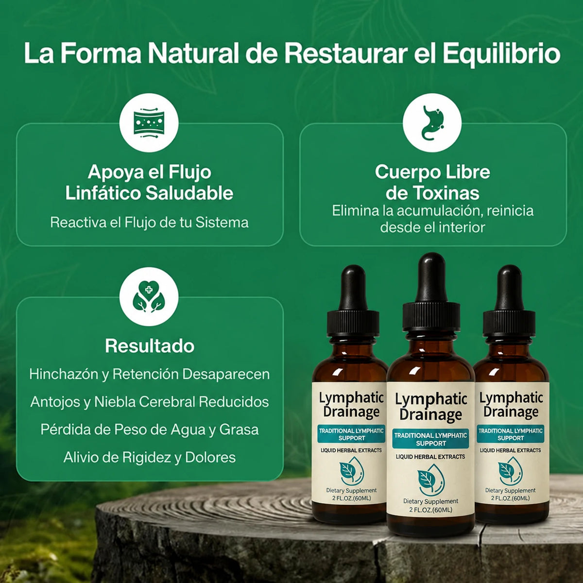 Gotas de Drenaje Linfático — Recuperá Tu Ligereza