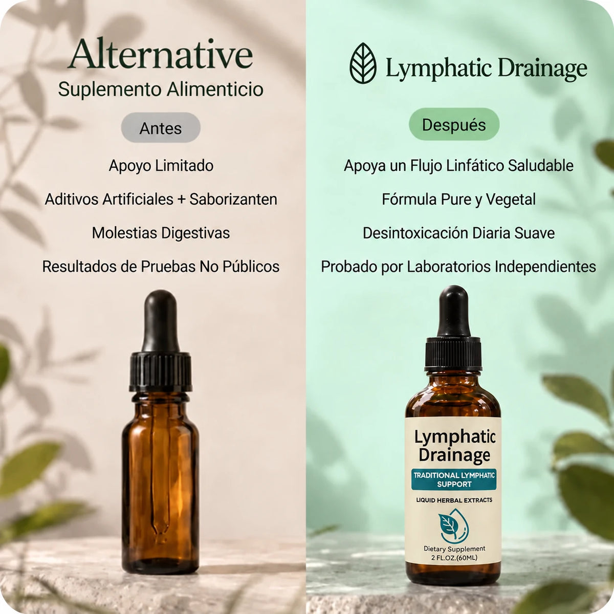 Gotas de Drenaje Linfático — Recuperá Tu Ligereza