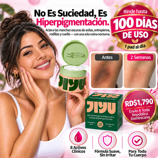 Jiyu Pads — Aclara Las Manchas Oscuras De Todo Tu Cuerpo