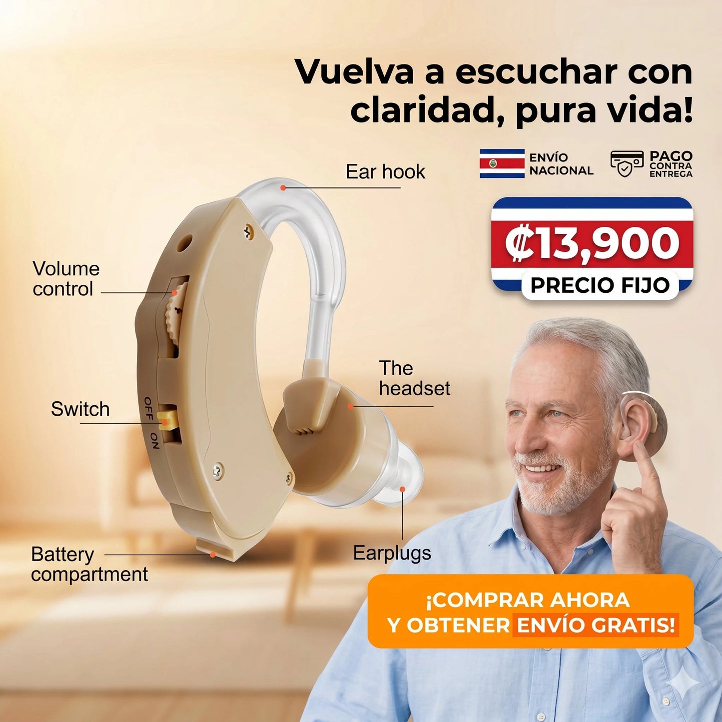 AudioMax Pro™ – Audífono Cyber Sonic Original 🔊